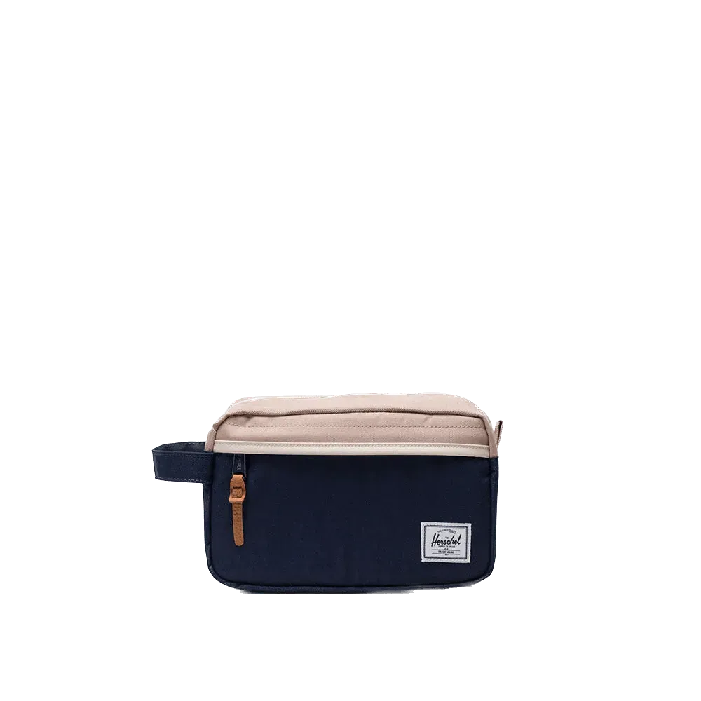 Neceser Herschel Chapter Travel Kit Peacoat Light Taupe Whitecap Gray