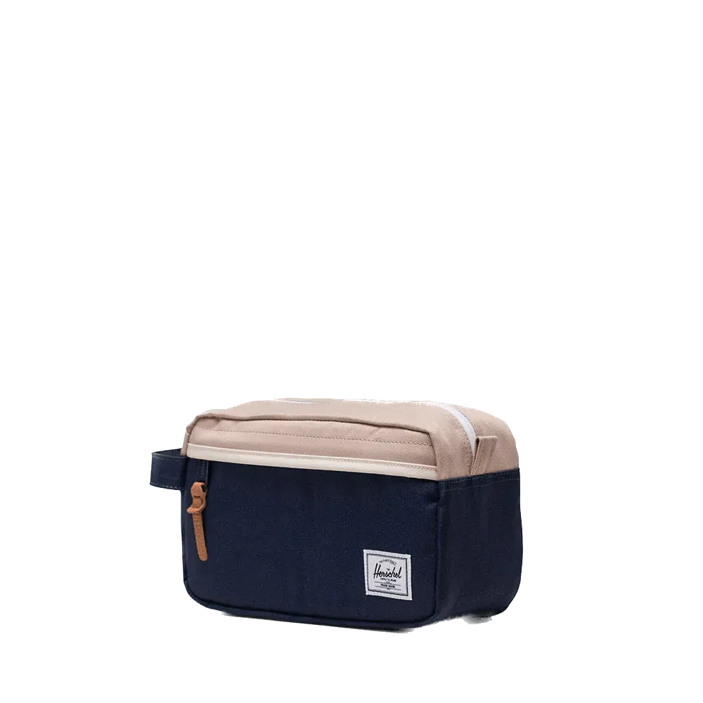 Neceser Herschel Chapter Travel Kit Peacoat Light Taupe Whitecap Gray