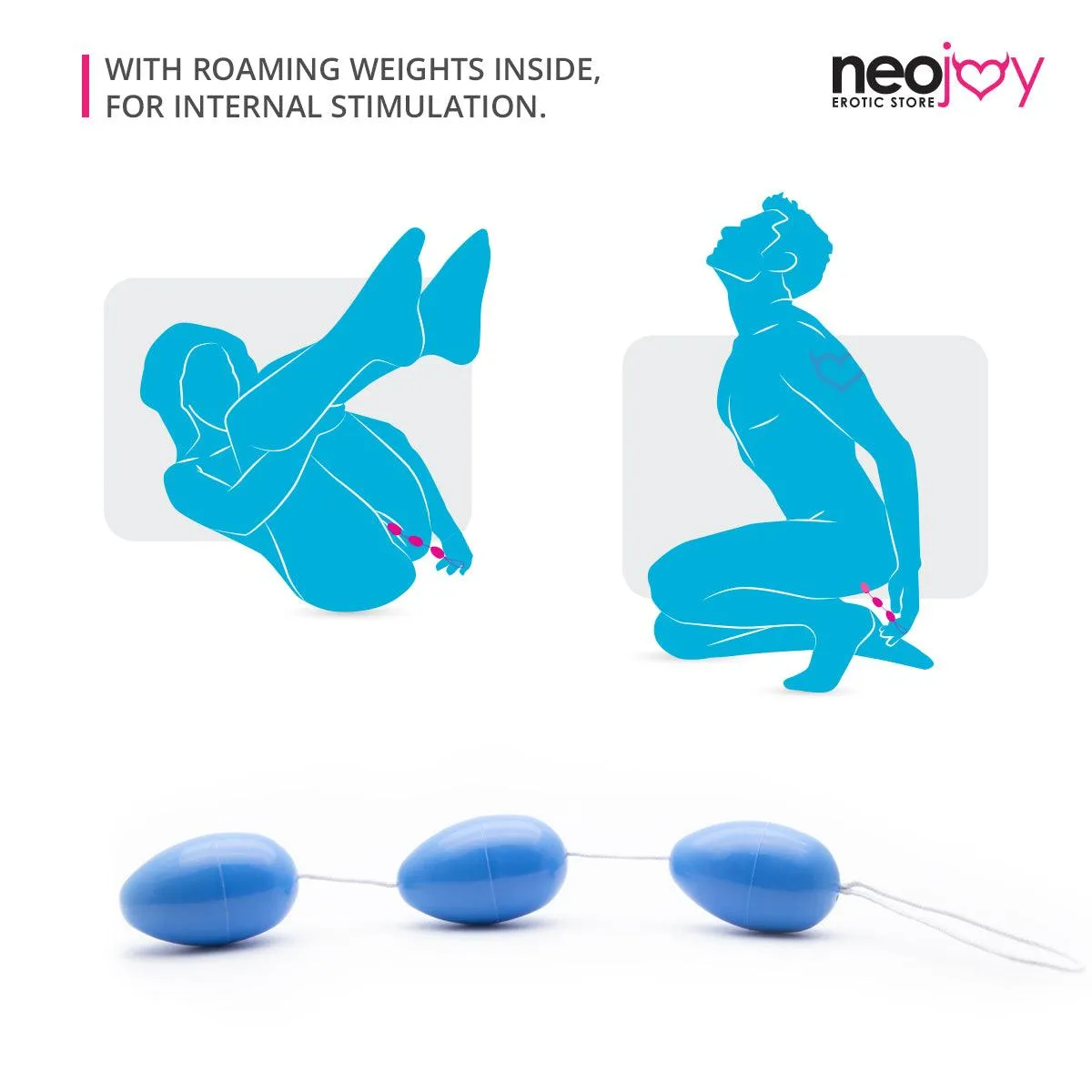 Neojoy Triple Balls Geisha Balls for Pelvic Training - Exercise Weights Toy