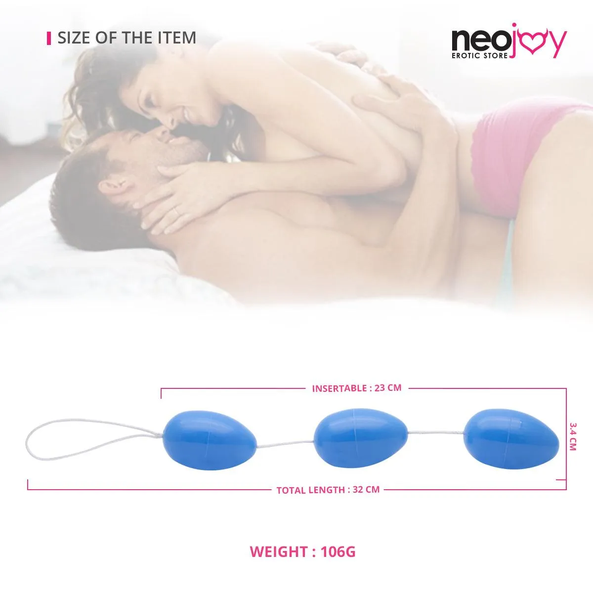 Neojoy Triple Balls Geisha Balls for Pelvic Training - Exercise Weights Toy