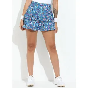 NEW DONA JO 2 tiers flared skirt in blue dots