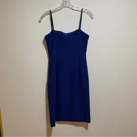 NEW NBD Revolve Cosmopolitan Mini Dress Blue Size Small Slit Party
