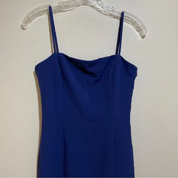 NEW NBD Revolve Cosmopolitan Mini Dress Blue Size Small Slit Party