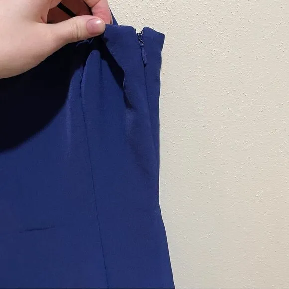 NEW NBD Revolve Cosmopolitan Mini Dress Blue Size Small Slit Party