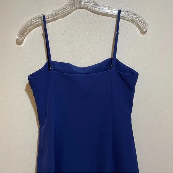 NEW NBD Revolve Cosmopolitan Mini Dress Blue Size Small Slit Party
