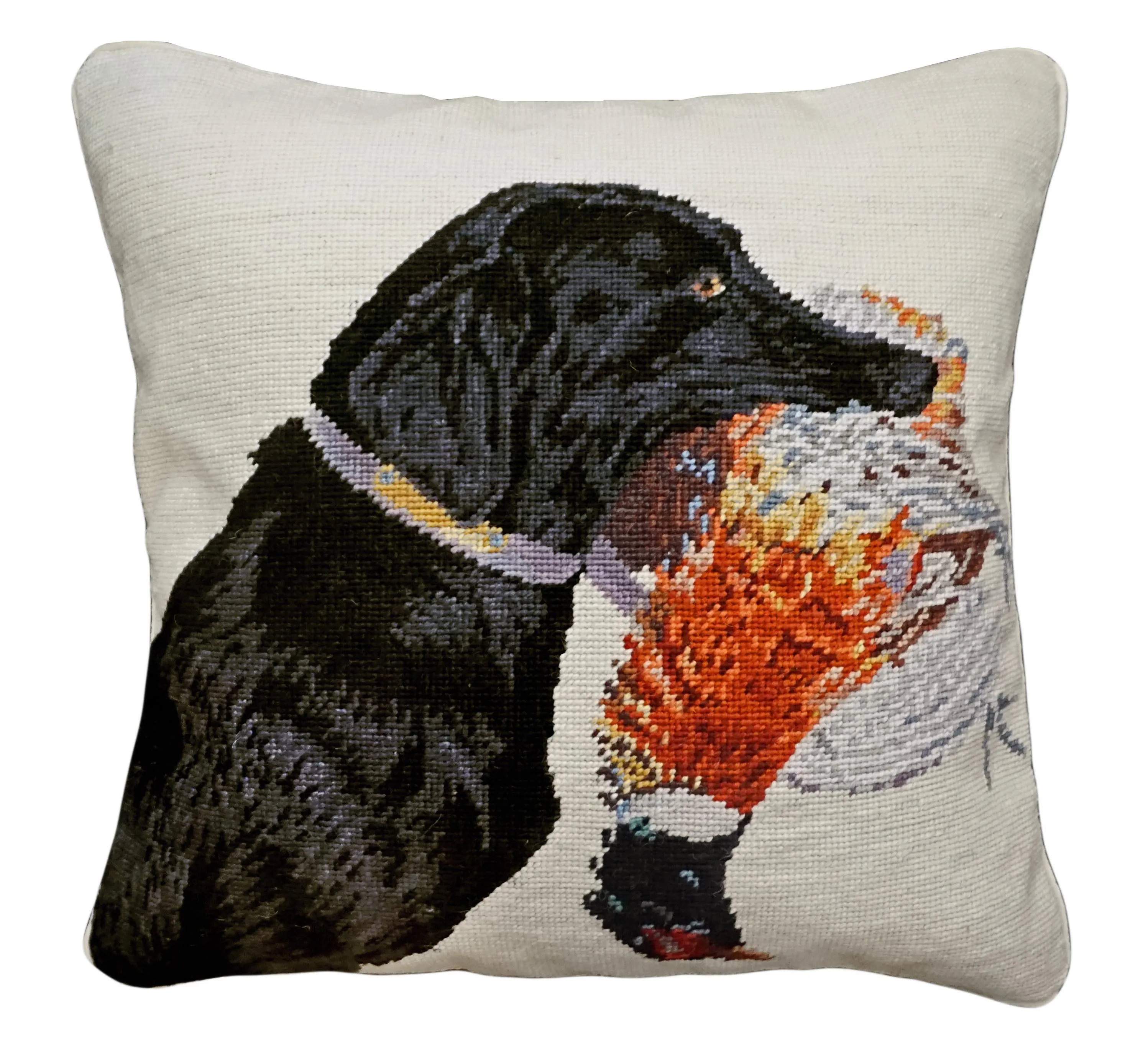 Nice Catch 18" x 18" Needlepoint Pillow