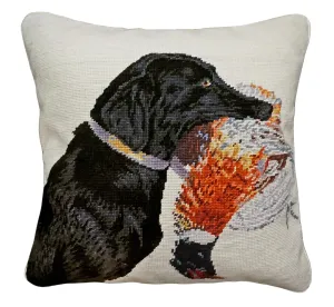 Nice Catch 18" x 18" Needlepoint Pillow