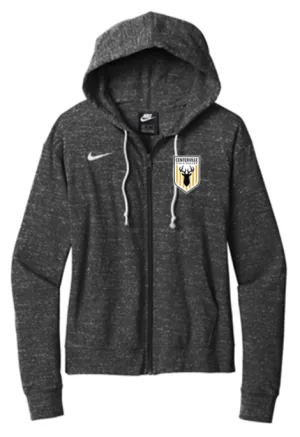 Nike Ladies Gym Vintage Full-Zip Hoodie - CS24