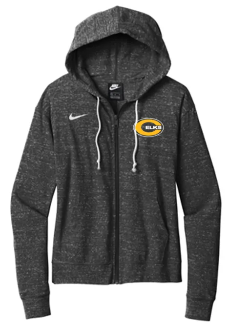 Nike Ladies Gym Vintage Full-Zip Hoodie - CS24