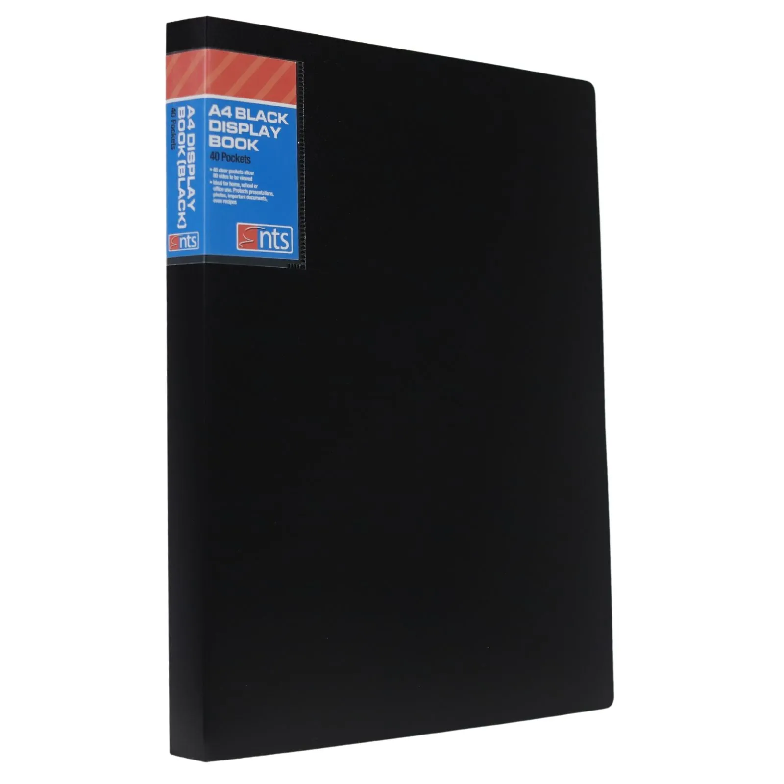 NTS - A4 40 Page Pocket Display Book - Black