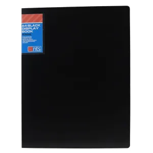 NTS - A4 40 Page Pocket Display Book - Black
