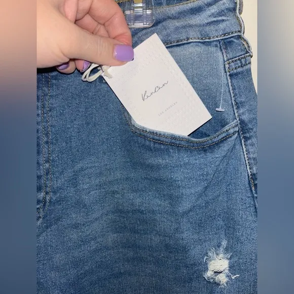 NWT Addison High Rise Horseshoe Barrel Fit Jeans Size 30 Medium Wash Blue Denim