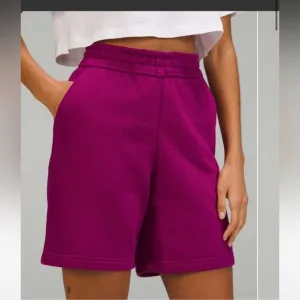 NWT New LULULEMON Loungeful High-Rise Short 7&quot;Magenta Purple MGPR 8