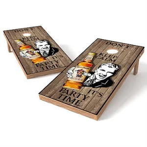 Official 2x4 Captain Morgan Rum Party Time Cornhole Game