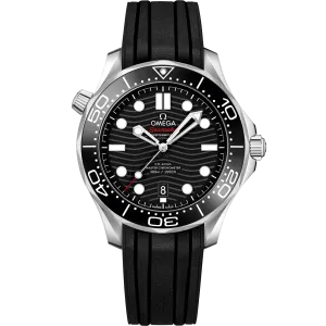 Omega Seamaster Diver 300M 42mm steel on rubber strap