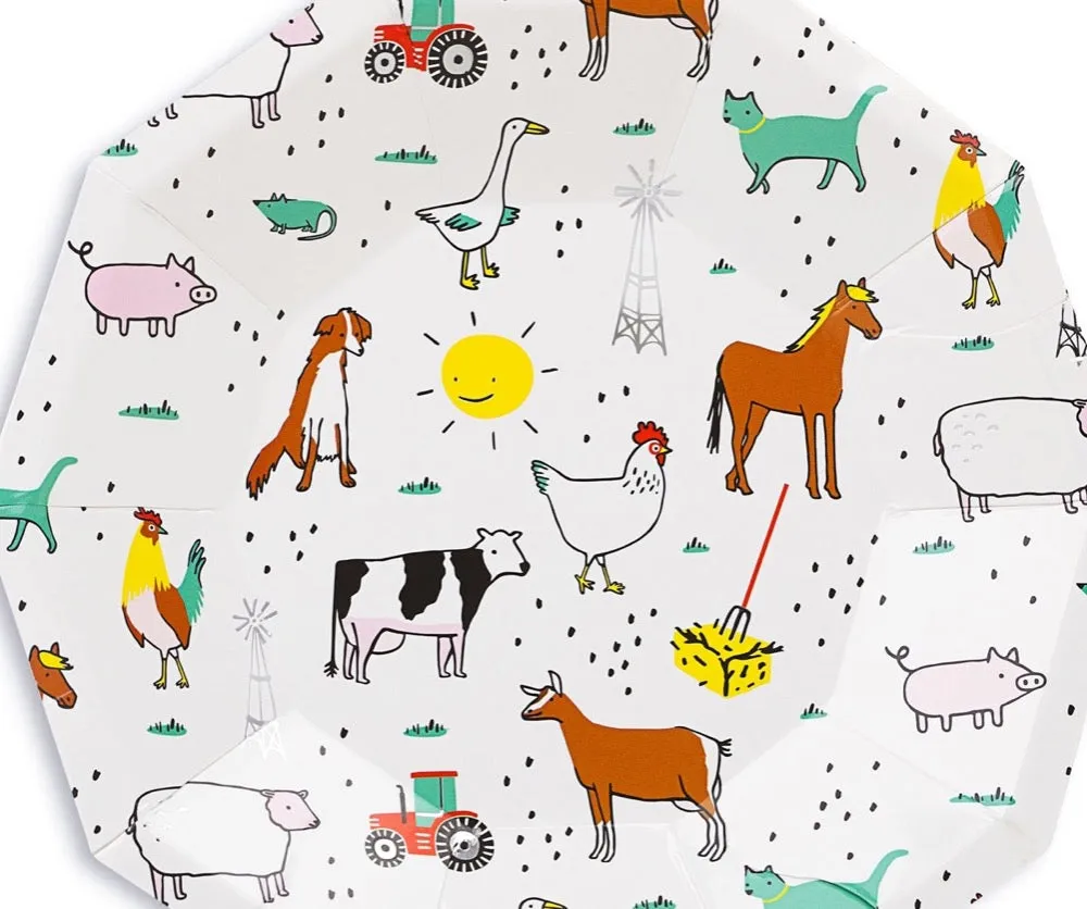 On the Farm Side Plates