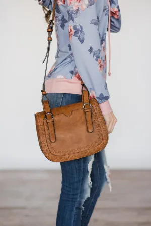 On the Go Cognac Purse