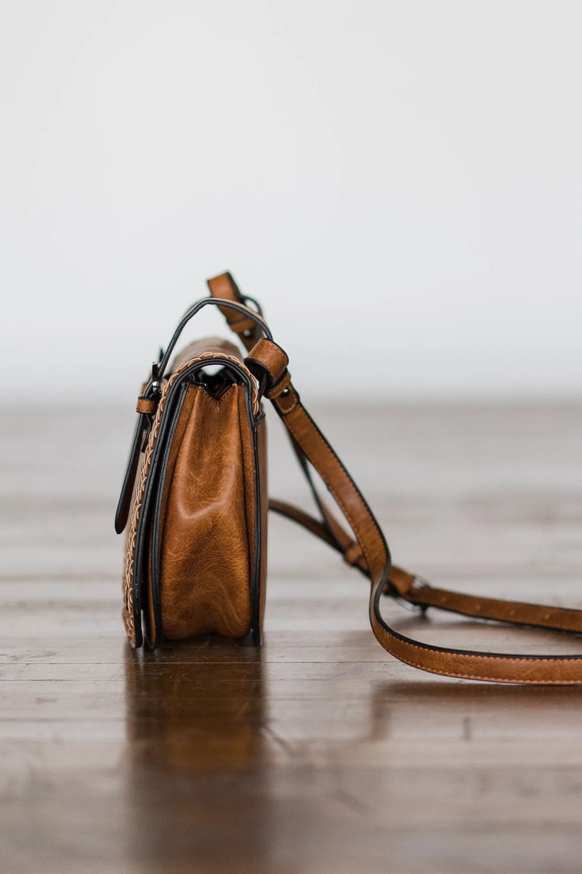 On the Go Cognac Purse
