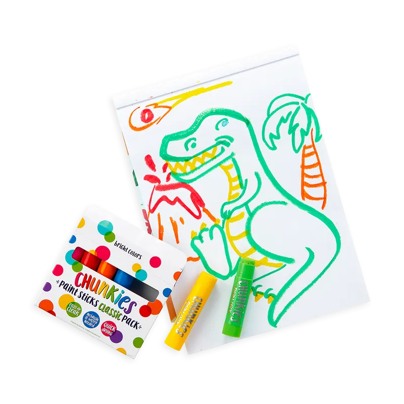 Ooly Chunkies Paint Sticks Classic Pack - Set of 6 Colors