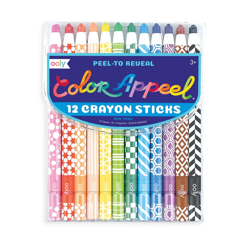 Ooly Color Appeel Crayons - Set of 12 Colors
