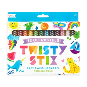 Ooly Twisty Stix Oil Pastels - Set of 12 Colors