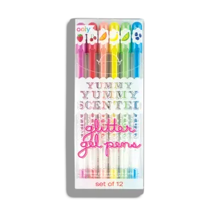 Ooly Yummy Yummy Scented Glitter Gel Pens - Set of 12