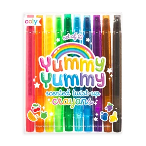 Ooly Yummy Yummy Scented Twist-Up Crayons - Set of 10 Colors