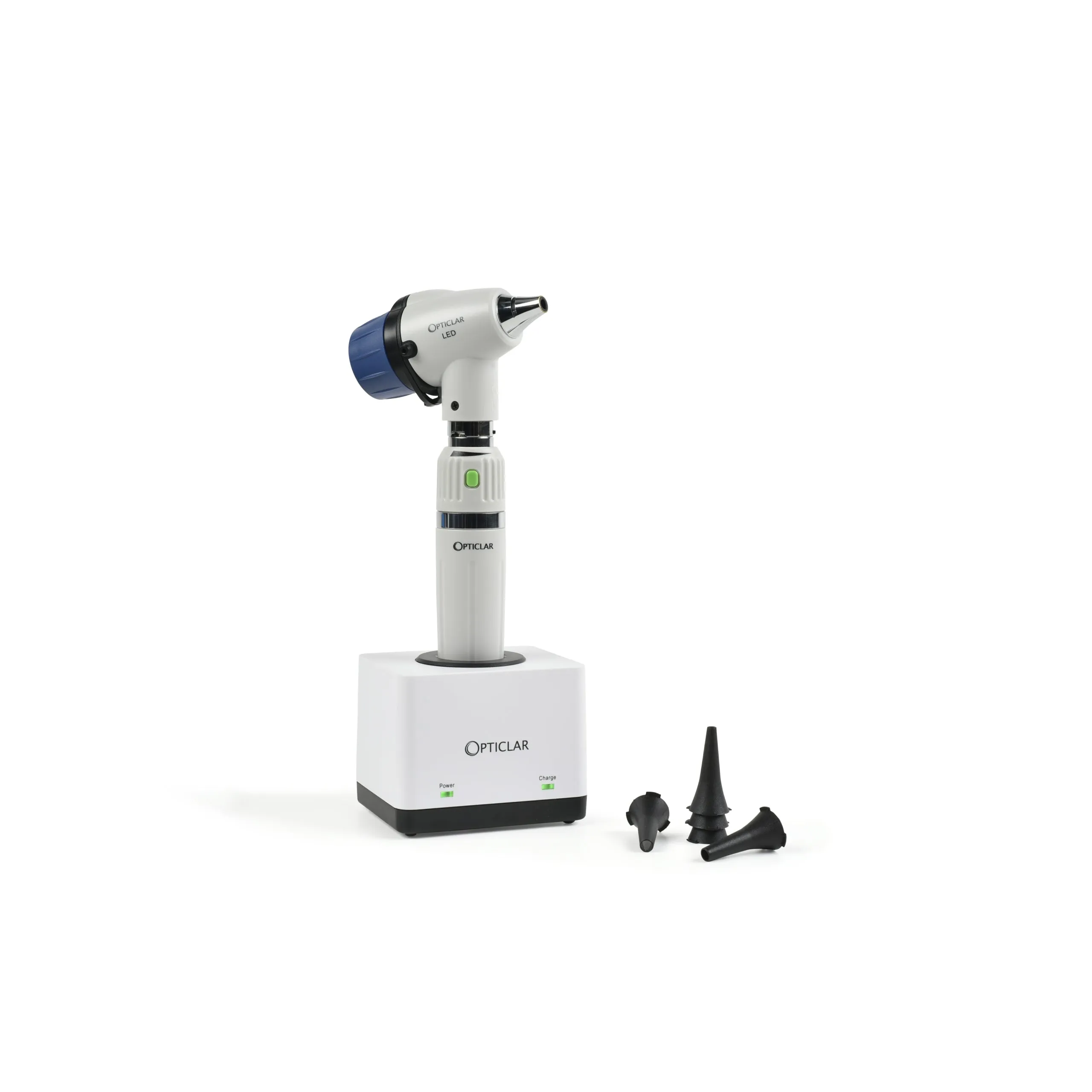 Opticlar - VarioScope Veterinary Otoscope Set - 1 E-Lithium Rechargeable Handle, Single  Port Charger