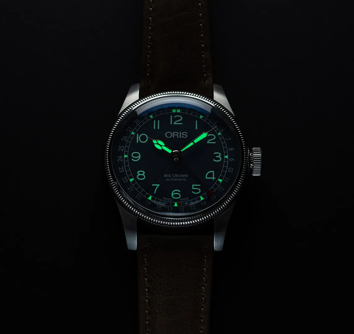 Oris Big Crown Pointer Date Watch with Blue Dial