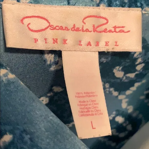 Oscar de la Renta Pink Label Gown &amp; Robe Set Large