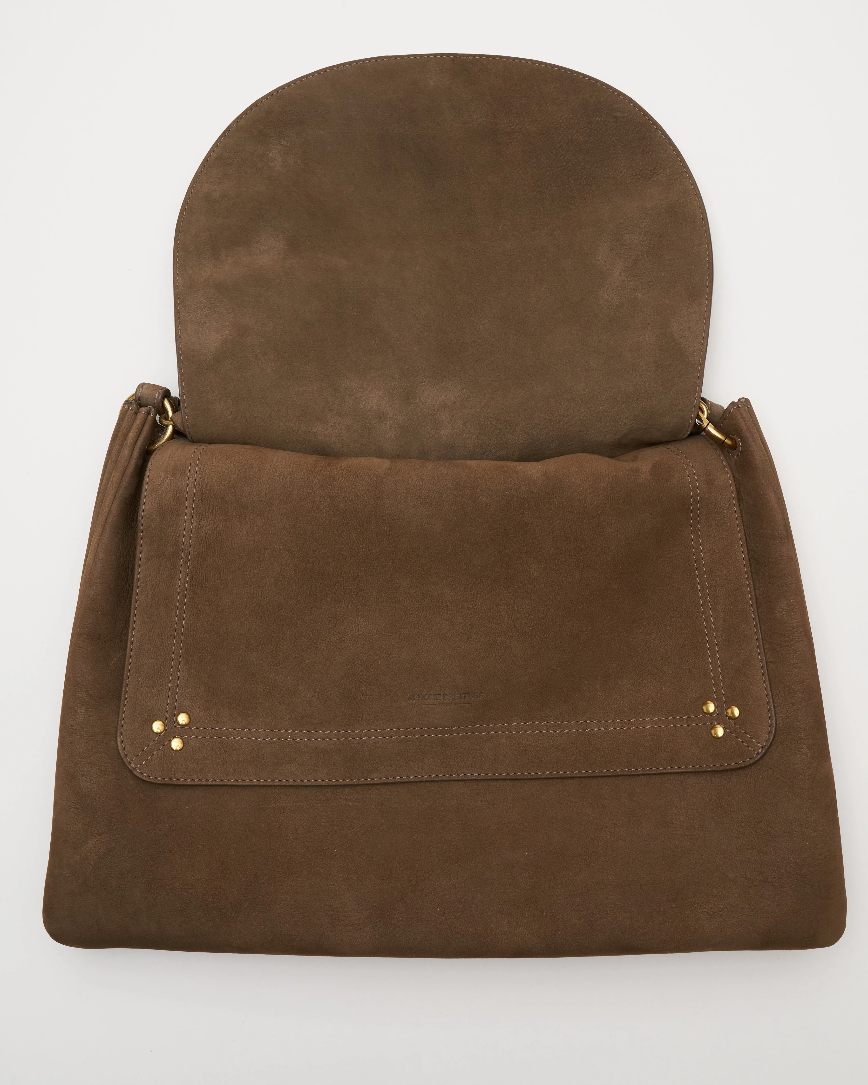 oscar goatskin nubuck bag - kaki