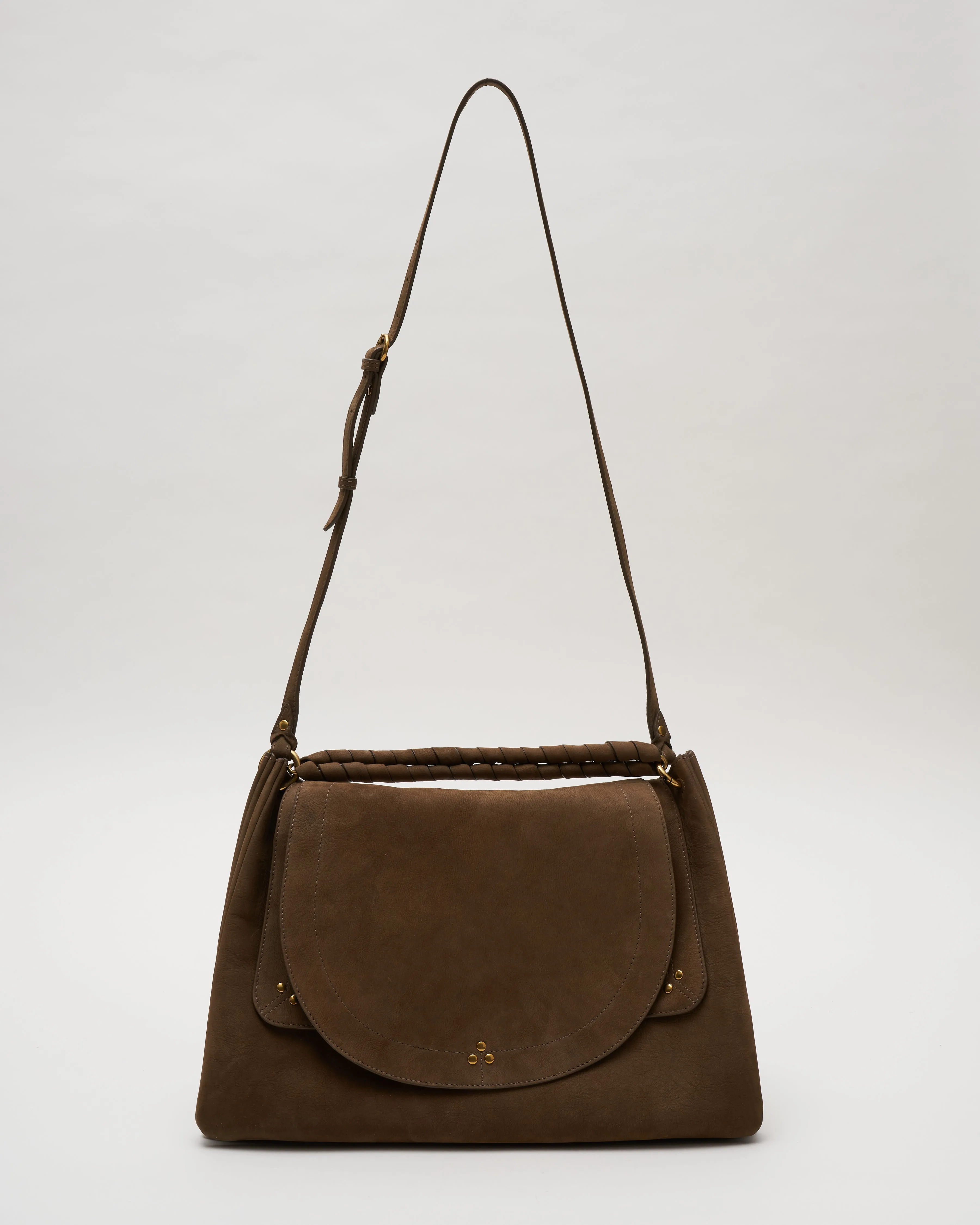 oscar goatskin nubuck bag - kaki