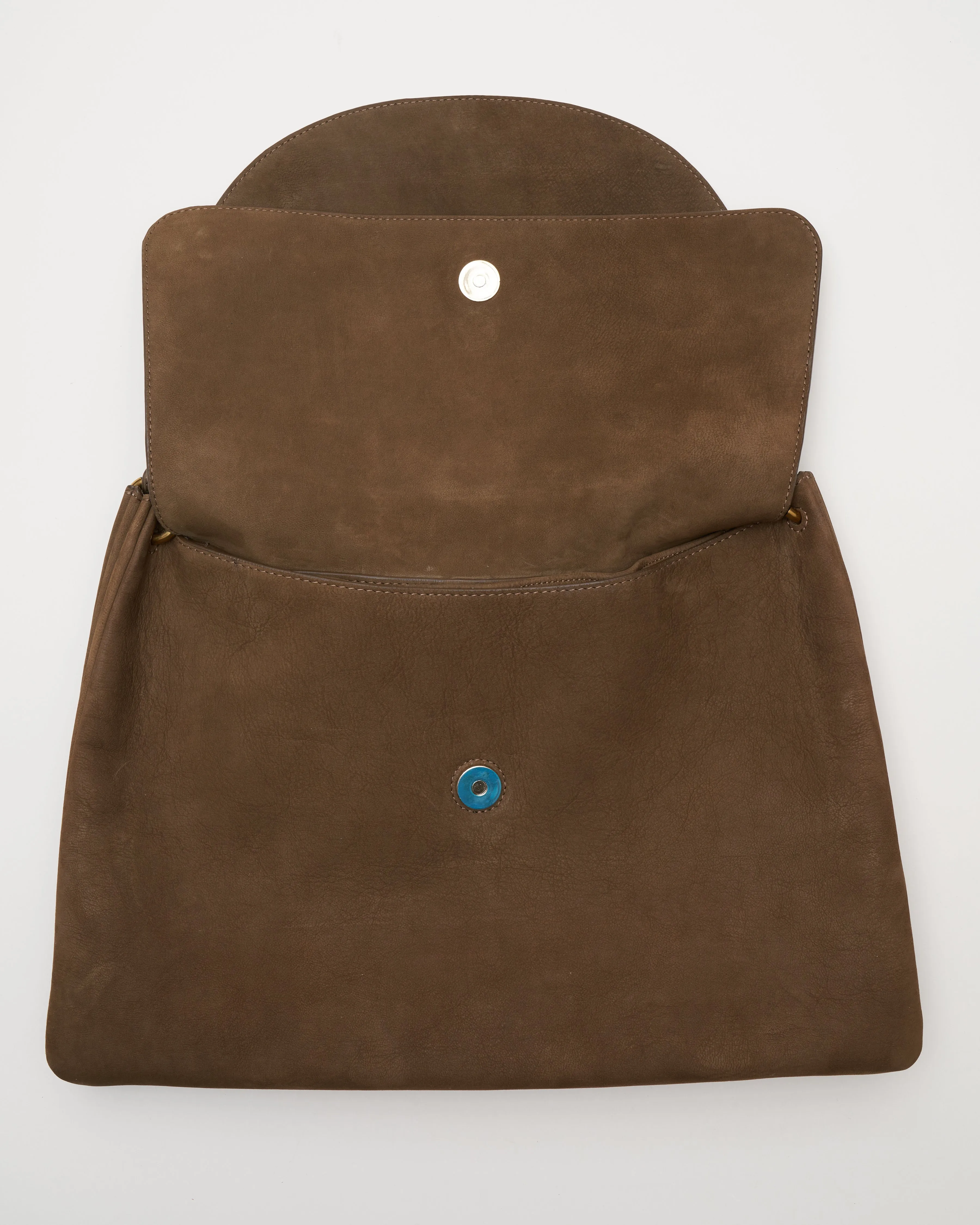 oscar goatskin nubuck bag - kaki