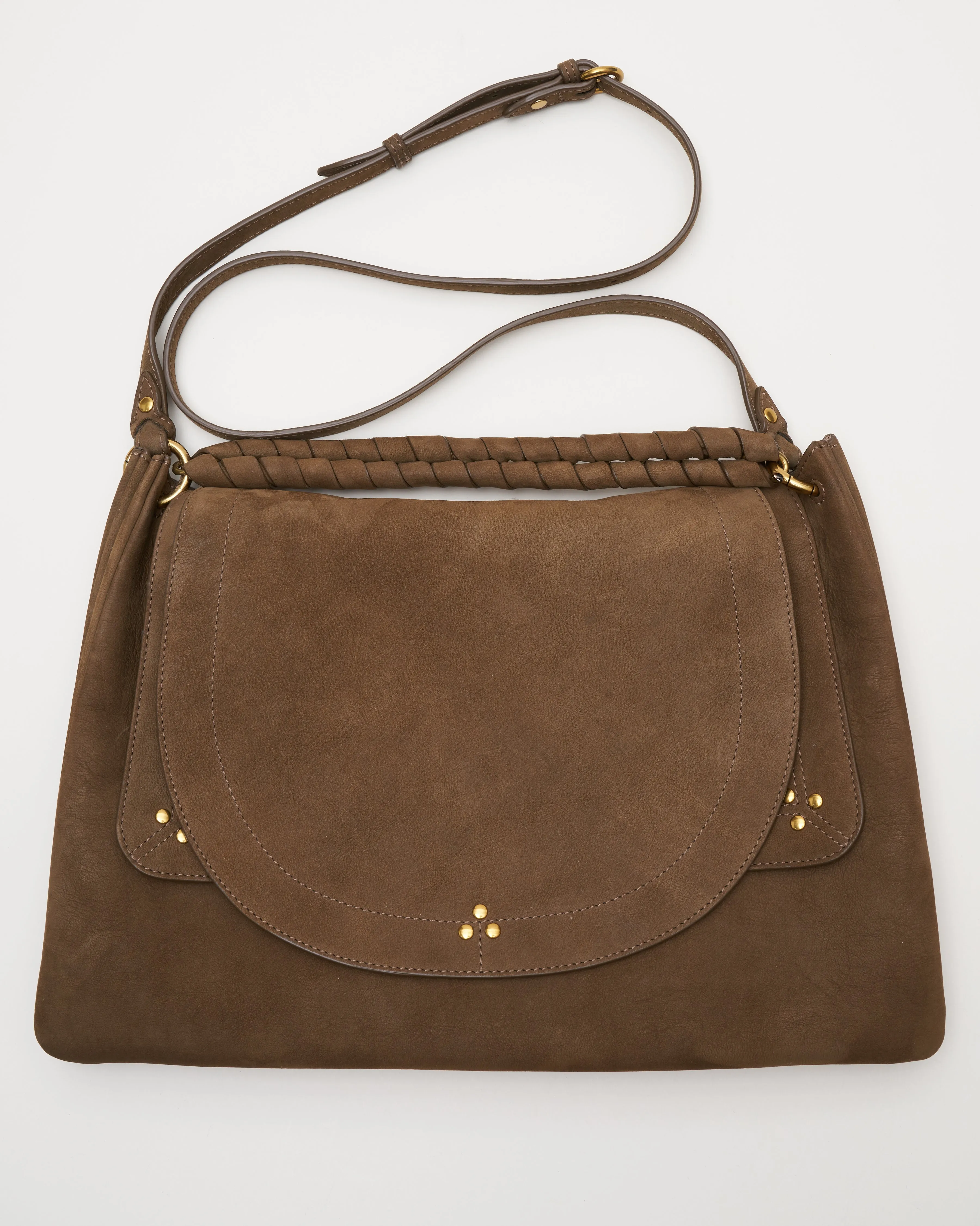 oscar goatskin nubuck bag - kaki