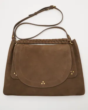 oscar goatskin nubuck bag - kaki