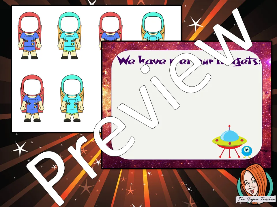 Outer Space Classroom Targets Board