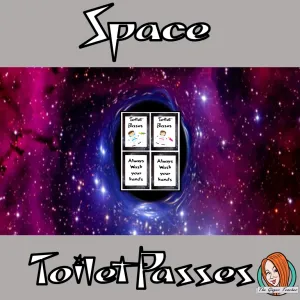 Outer Space Classroom Toilet Passes