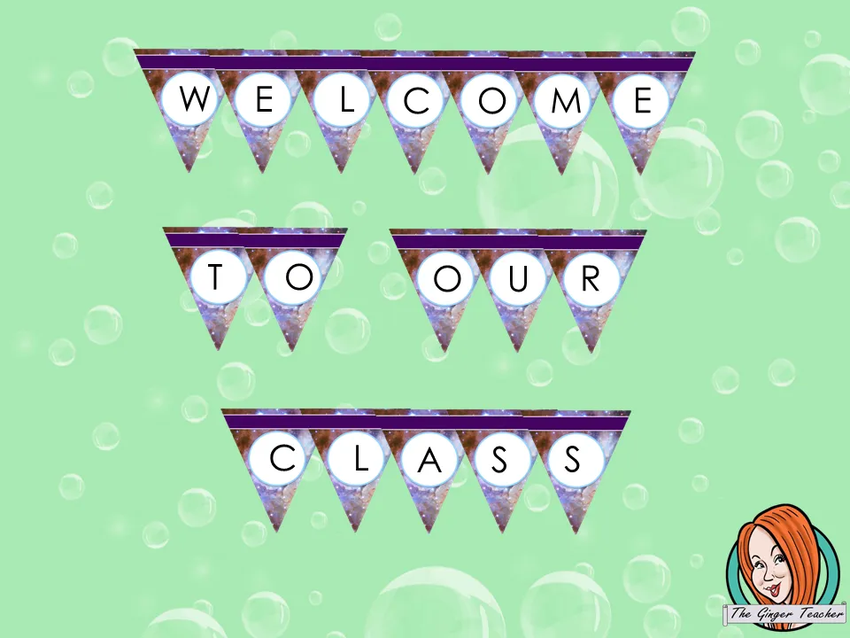 Outer Space Themed Classroom Bunting