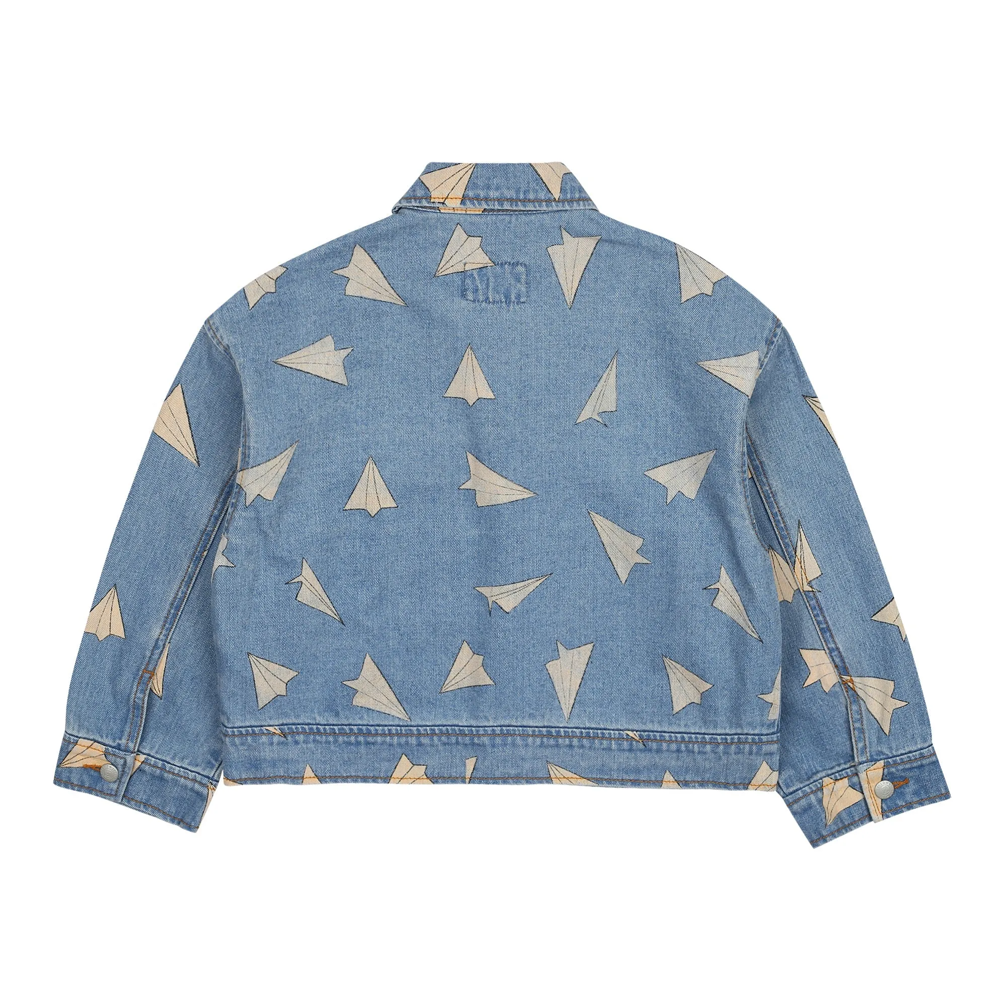 Paper Airplane Denim Jacket by Jelly Mallow