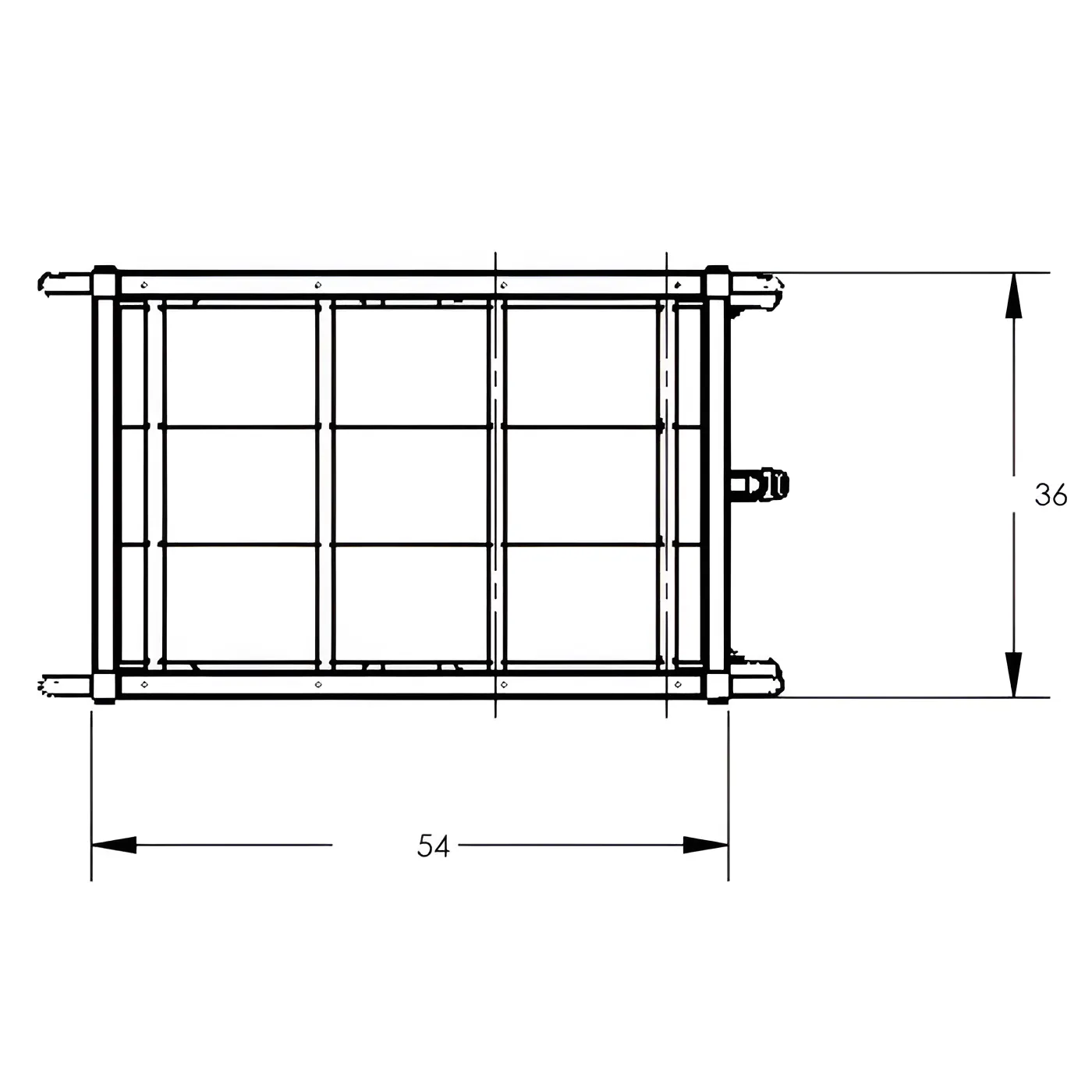 Parts Cart | 54'' | 5×10'' | Pockets | Valley Craft EP3531-100