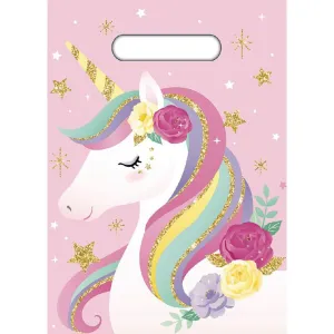 Party Loot Bag 8 Pack | Unicorn