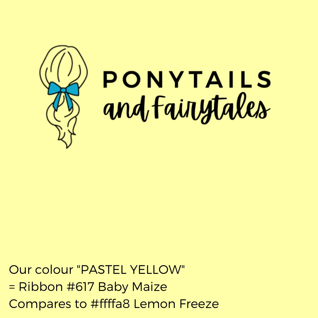 Pastel Yellow Hair Accessories