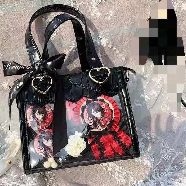 Pattern Cartoon Double-sided Commuter Elegant Ribbon Portable Crossbody Bags