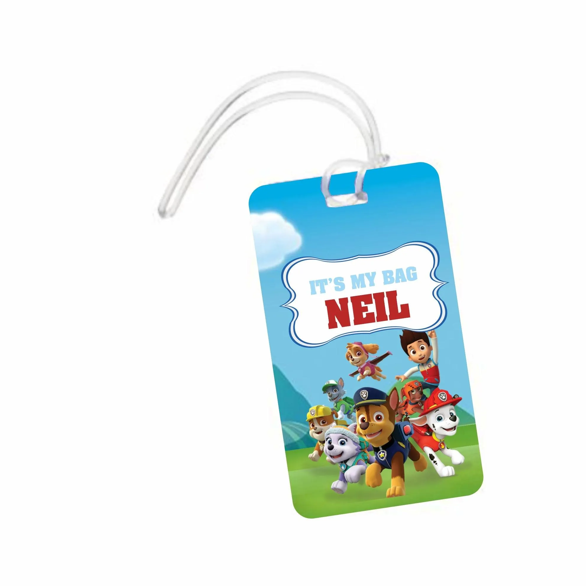 Paw Patrol Blue Luggage Tag