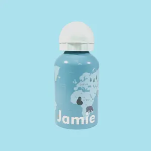 Personalised Endangered Animals  Kids' Metal Water Bottle