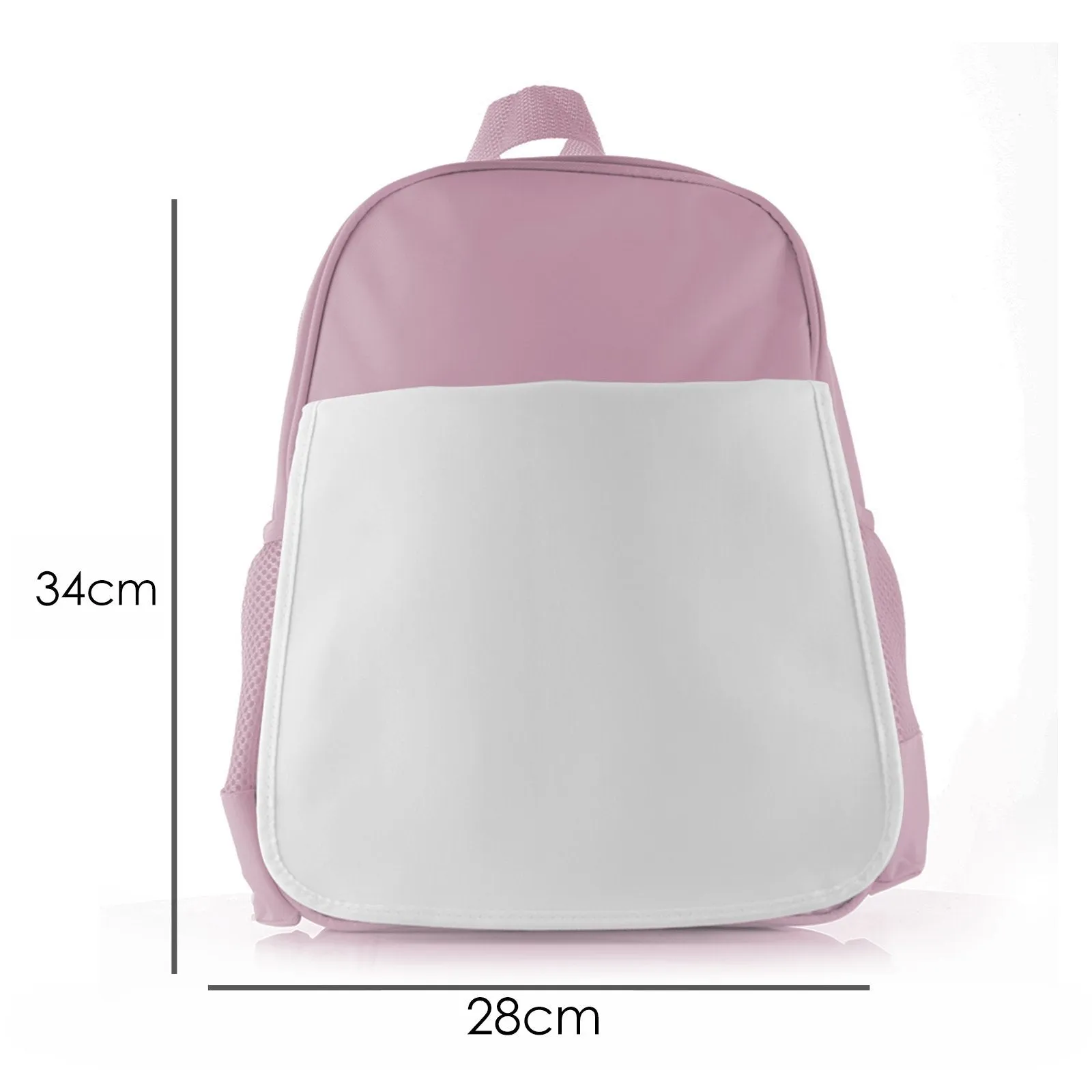 Personalised School Bag with Cute Text and Donkey Pink Flowers