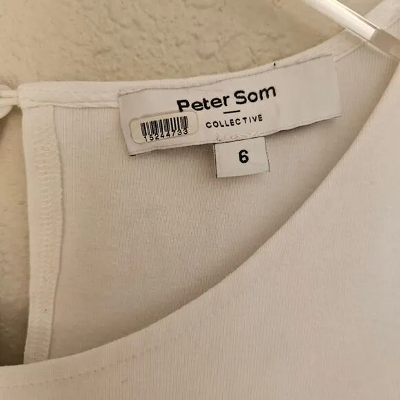 Peter Som Collective Rent the Runway White Combo Eyelet Dress Mini Sz 6 $360