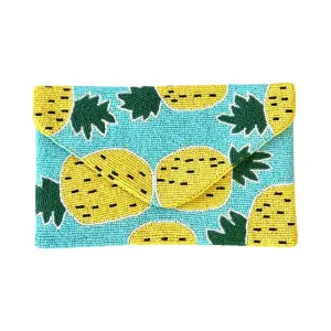 Pineapple Beaded Clutch