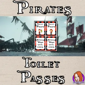 Pirate Classroom Toilet Passes