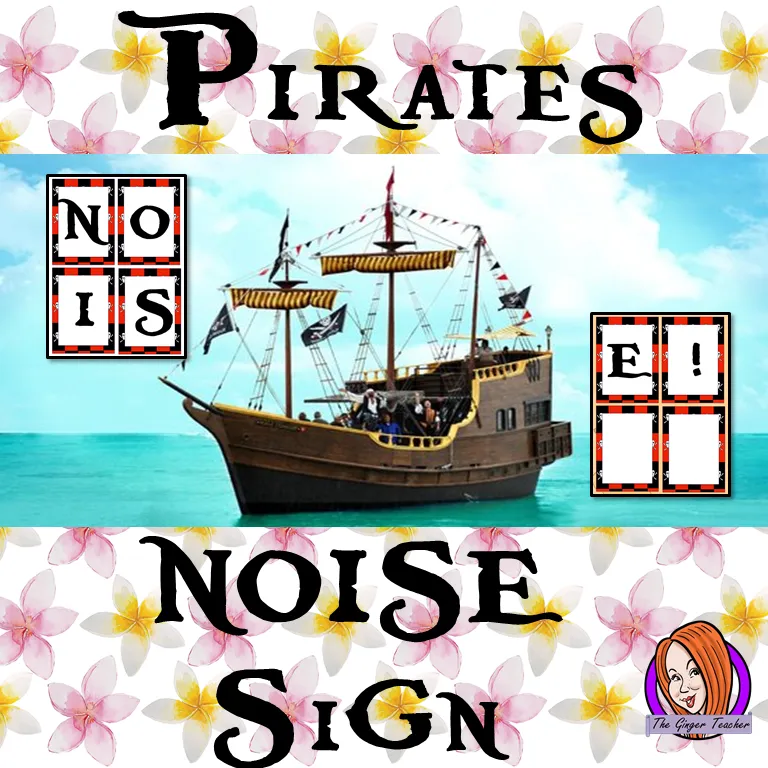 Pirate Themed Noise letters